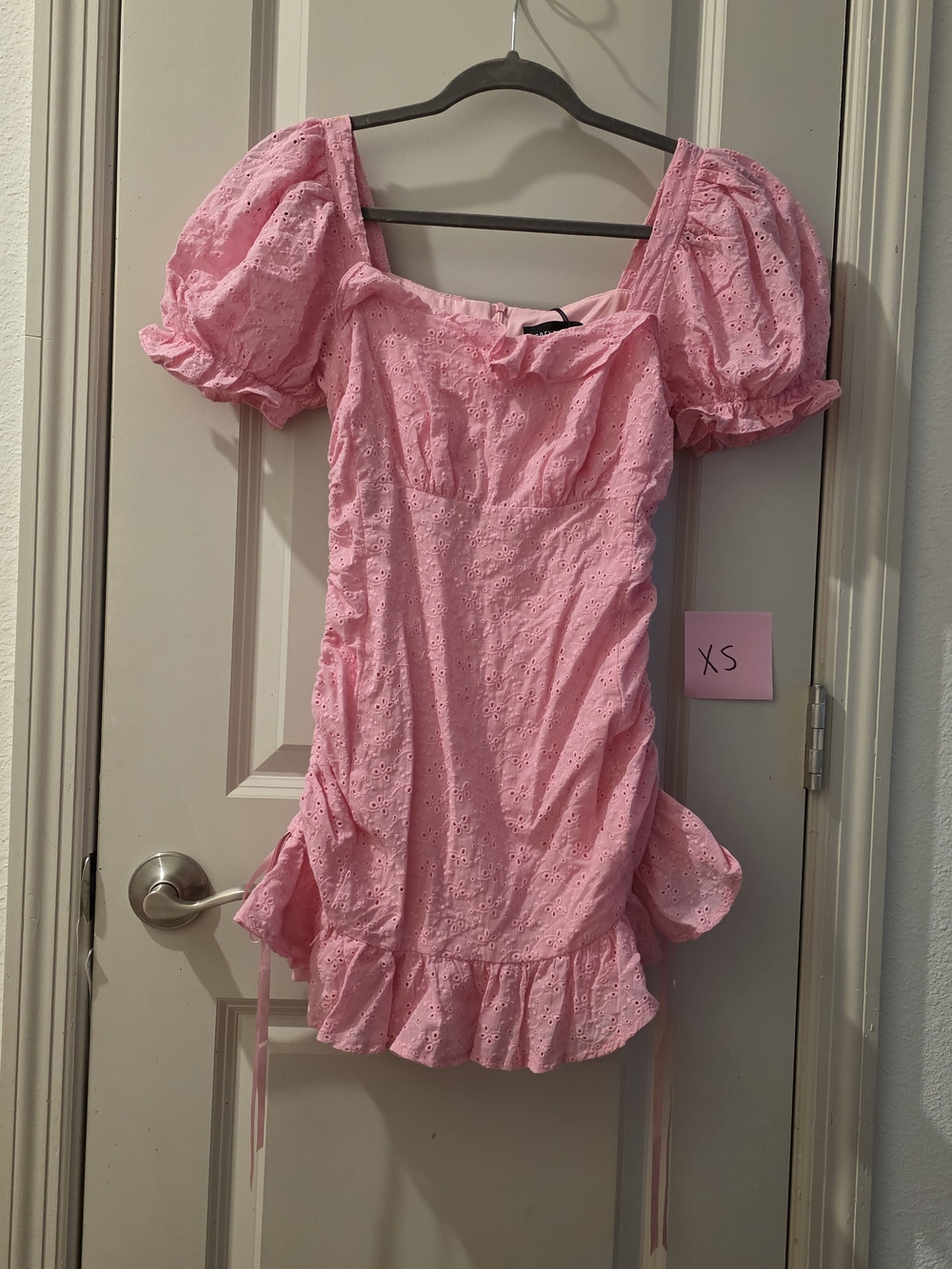 Belles And Bows Eyelet Mini Dress